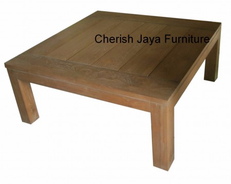 Code: SJAT 007 Name: Tani Slatsloop Coffee Table (Square) Size: W=100 x D=100 x H=42 cm Leg=8 cm Wood: Solid Teakwood